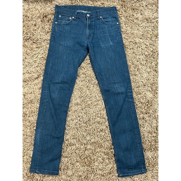 MTWTFSS Weekday Friday Men's Blue Slim Fit Stretch Denim Jean   Size W29 L30 - Picture 2 of 6